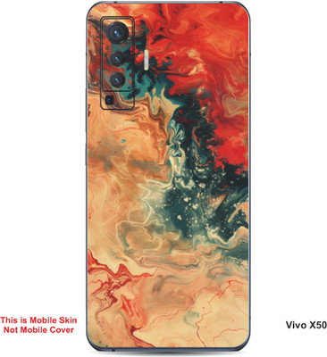 VYBE The Smart Choice Vivo X50 Art Embossed Mobile Skin(Persian 8)
