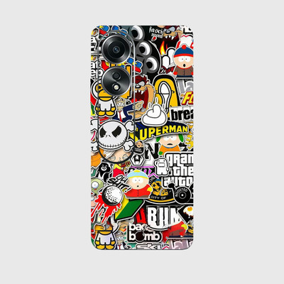 yug emporium OPPO A58 5G 3D DIAMOND LOOK Mobile Skin(Multicolor)