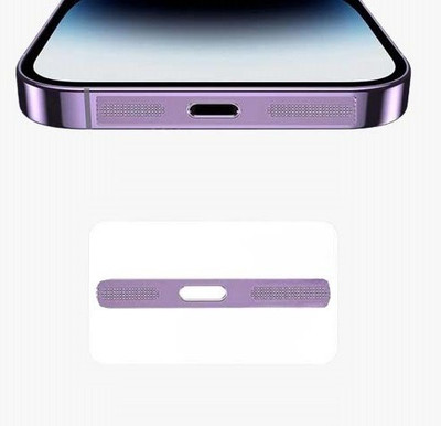 A3sprime Anti Dust Plug Speaker Guard Protector for iPhone 12 Pro Max, (Pack of 2 Piece) Mobile Skin(Purple)