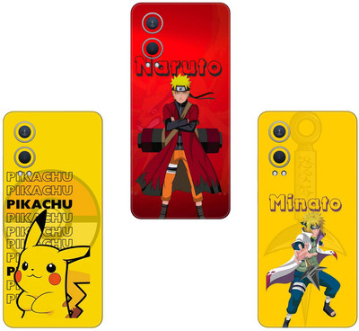 wrap craft REALME C11 COMBO(PACK OF 3)Camera&Back Protector Premium Vinyl Mobile Skin(Multicolor)