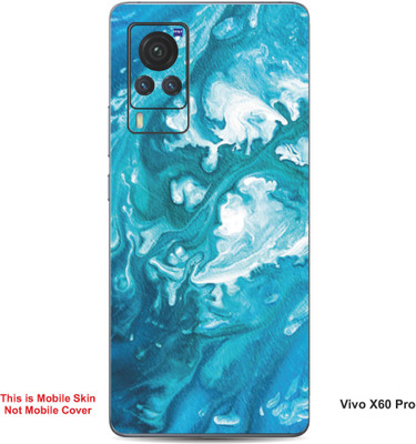 VYBE The Smart Choice Vivo X60 Pro Abstract Embossed Mobile Skin(Ball Blue 11)