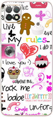 FCS Huawei Enjoy 20 5G Printed Back skin Mobile Skin(Writing)