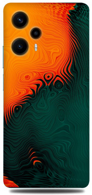 WeCre8 Skin's poco f5 Mobile Skin(Orange-green-Abstract Multicolor Skin)