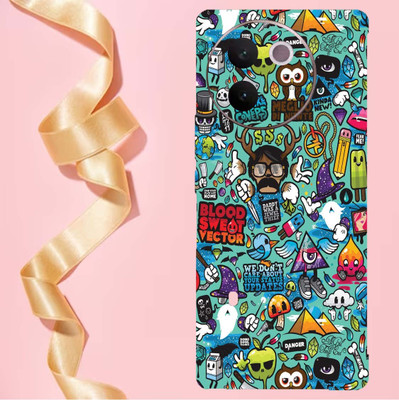 AsSkin Vivo V30e 5G Mobile Skin(Cartoon Doodle Skin With High Gloss Matte Finish)