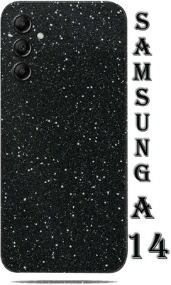 TJ CREATION SAMSUNG GALAXY A14 5G Mobile Skin(Ultra Super Black Glitter Skin With High Matte Finish.)
