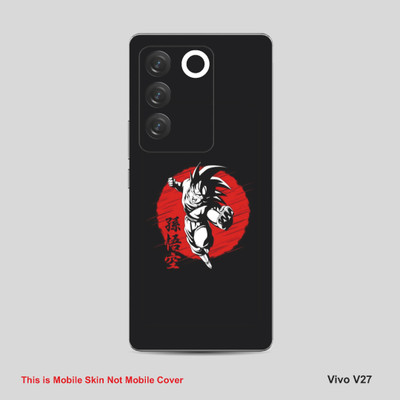 VYBE The Smart Choice Vivo V27 Goku Mobile Skin Mobile Skin(Carbon Grey 08)