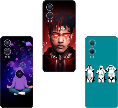 AMTHA AMTHA ONEPLUS 8T(PACK OF 3)Camera&Back Protector Premium Vinyl Mobile Skin(Multicolor)