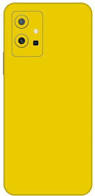 Vcare GadGets Yellow Glossy vivo Y75 5G Mobile Skin(Yellow Glossy)