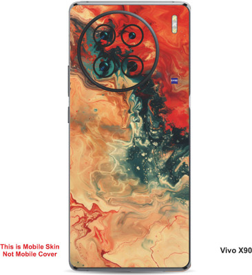 VYBE The Smart Choice Vivo X90 Abstract Embossed Mobile Skin(Persian 16)