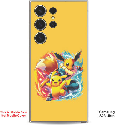 VYBE The Smart Choice Samsung S23 Ultra Pokemon Embossed Mobile Skin(Sandstorm 13)