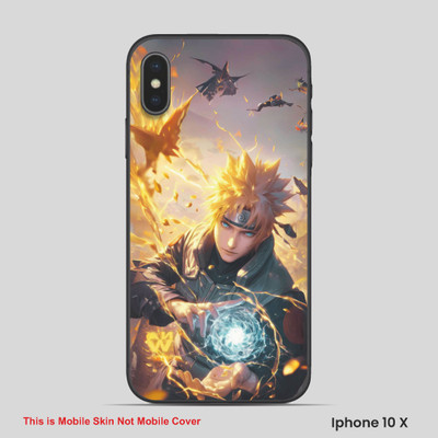 VYBE The Smart Choice iPhone 10X Kakashi Embossed Mobile Skin(Congo Brown 13)