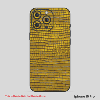 VYBE The Smart Choice iPhone 15 Pro Pattern Mobile Skin(Old Gold 11)