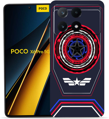 WeCre8 Skin's WeCre8 Skin's POCO X6 Pro 5G Mobile Skin(Captain America Star)