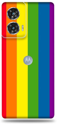 Mclaxa Moto Edge 50 Fusion Mobile Skin(straight Rainbow Lines)