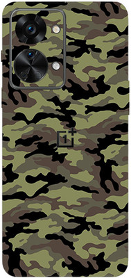 TJ CREATION OnePlus Nord 2T 5G Mobile Skin(Ultra Super Camouflage military Green Skin With High Matte Finish.)