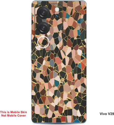 VYBE The Smart Choice Vivo V29 Pattern Embossed Mobile Skin(Oyster Pink 7)