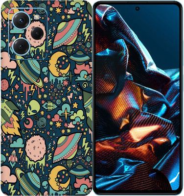SkinoMania POCO X5 Pro 5G Mobile Skin(Multicolor Space-Graffiti)
