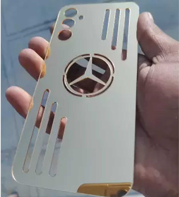 MOBIFONIC Samsung Galaxy M13 Gold Mirror Finish Back Panel Mobile Skin(Gold)