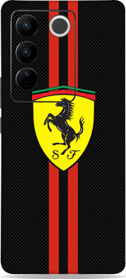 WeCre8 Skin's Vivo V27 Pro 5G Mobile Skin(Ferrari-logo-image Multicolor Mobile Skin)