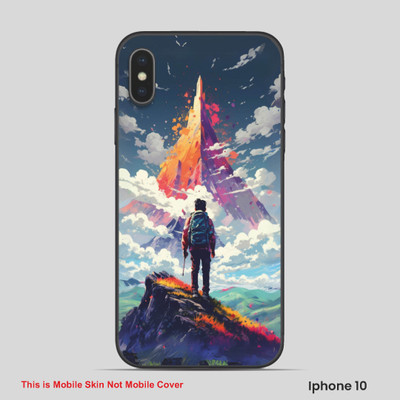 VYBE The Smart Choice iPhone 10 ART Mobile Skin(Multi color SKI C44)