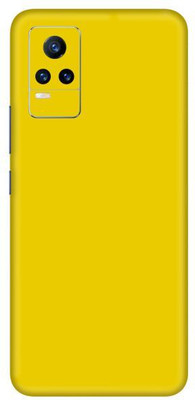 Vcare GadGets Vivo Y21e 5 G Mobile Skin(Yellow Glossy)