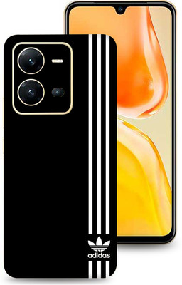 SkinoMania Vivo V25-5G Mobile Skin(B&W Black Adidas)