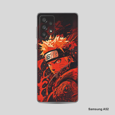VYBE The Smart Choice Samsung A52 Naruto Mobile Skin Mobile Skin(Reddish Orange)