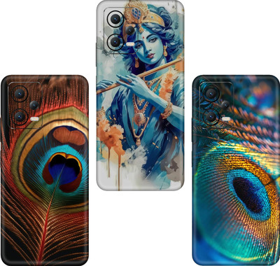 SKINADDA POCO M2 COMBO(PACK OF 3)Camera&Back Protector Premium Vinyl Mobile Skin(Multicolor)
