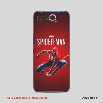 VYBE The Smart Choice Asus Rog 5 Spiderman Mobile Skin Mobile Skin(Red Brown 3)