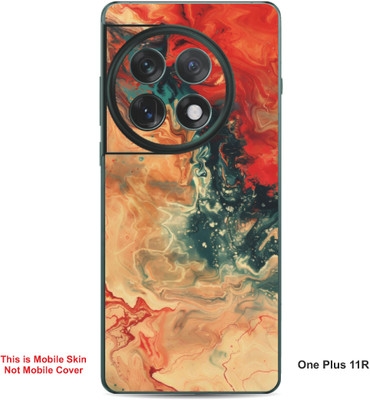 VYBE The Smart Choice One Plus 11R Art Embossed Mobile Skin(River Bed A12)