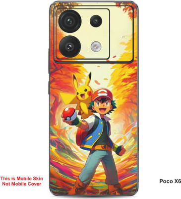VYBE The Smart Choice Poco X6 Pokemon Embossed Mobile Skin(Oasis A3)