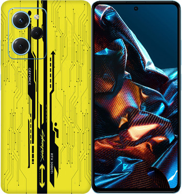 SkinoMania POCO X5 Pro 5G Mobile Skin(Yellow-CyberPunk)
