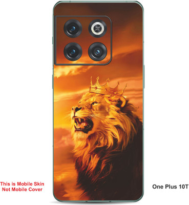 VYBE The Smart Choice One Plus 10T Lion Embossed Mobile Skin(Brownish Orange 31)