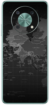 FCS Huawei nova Y90 Printed Back skin Mobile Skin(Map)