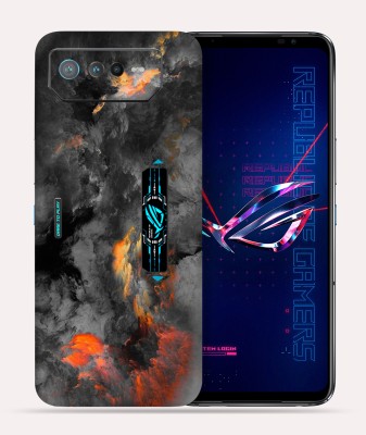 Skinex ASUS ROG PHONE 6 PRO 5G, Black clouds Mobile Skin(Multicolor Mobile Skin With camera protector (Back + Camera + Side))