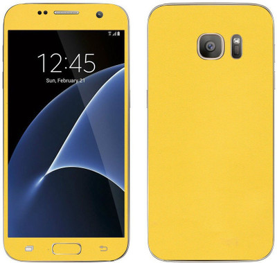 Vcare GadGets Samsung Galaxy S7 Mobile Skin(Yellow)