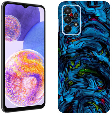 Skinex Samsung Galaxy A23 5G, Blue Lava Mobile Skin(Multicolor Mobile Skin With camera protector (Back + Camera + Side))
