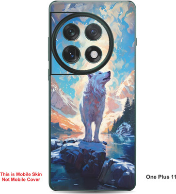 VYBE The Smart Choice One Plus 11 Wolves Embossed Mobile Skin(Jordy Blue 32)