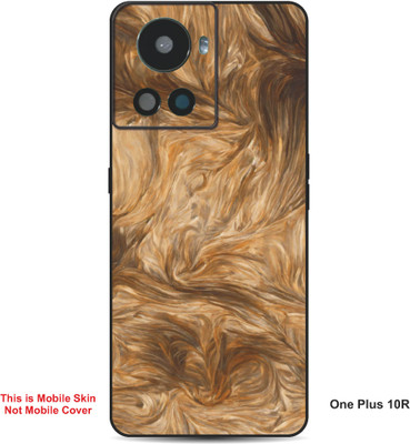 VYBE The Smart Choice One Plus 10R Abstract Embossed Mobile Skin(Dark Pastel Red A9)