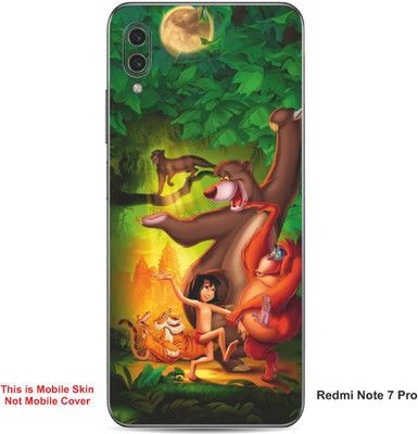 VYBE The Smart Choice Redmi Note 7 Pro Jungle Book Embossed Mobile Skin(Green Pea A1)