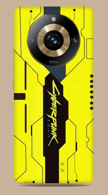 WeCre8 Skin's Realme 11 pro plus 5g Mobile Skin(Simple-Yellow Cyberpunk Mobile Skin)