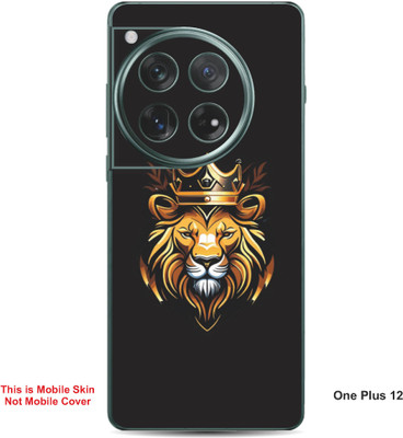 VYBE The Smart Choice One Plus 12 Lion Embossed Mobile Skin(Yellow & Black 34)