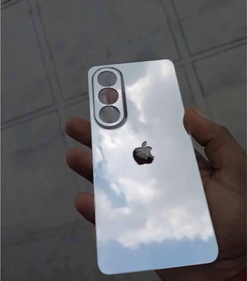 TWUAOP OPPO K12X 5G MOBILE SKIN ACRYLIC SHEET MIRROR BACK PANNEL APPLE Mobile Skin(Silver)