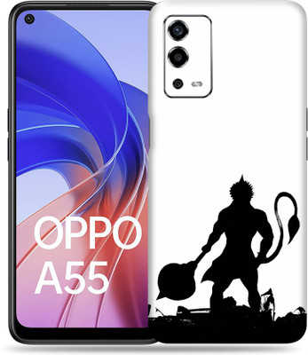 SkinoMania Oppo-A55 Mobile Skin(B&W Hanuman)