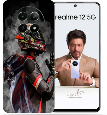 OggyBaba Realme 12 5g Mobile Skin(Black Racer)