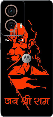 mehra Back Stickers For Moto G85 Jay Shree Ram Leather Full Coverage Premium Vinyl Mobile Skin(Multicolor)
