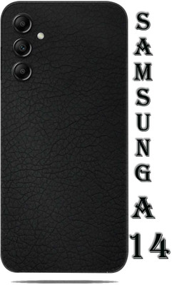 TJ CREATION SAMSUNG GALAXY A14 5G Mobile Skin(Ultra Super Black Leather Skin With High Matte Finish.)