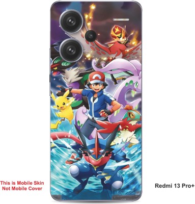 VYBE The Smart Choice Redmi 13 Pro Plus Pokemon Embossed Mobile Skin(MultiColour A1)