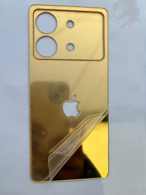TWROP POCO X6 NEO 5G MOBILE SKIN BACK PANNEL ACRYLIC SHEET Mobile Skin(Gold)