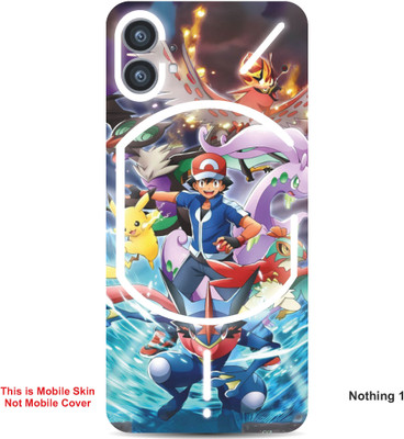 VYBE The Smart Choice Nothing 1 Pokemon Embossed Mobile Skin(MultiColour A1)